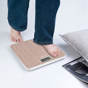 Power free -  pèse personne sans piles si batterie effet chevrons