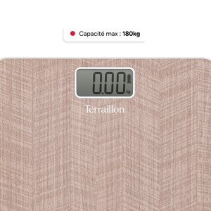 Power free -  pèse personne sans piles si batterie effet chevrons