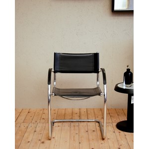 Fauteuil en simili cuir et métal n°937