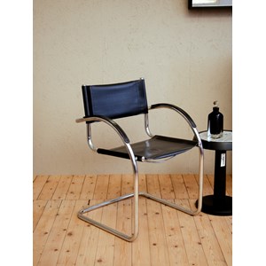 Fauteuil en simili cuir et métal n°937