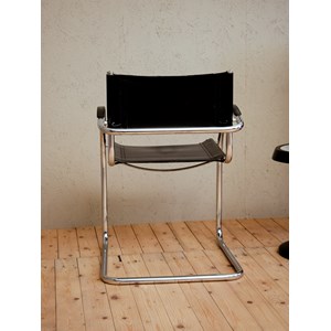 Fauteuil en simili cuir et métal n°937