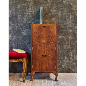 Meuble pour vinyles en bois années 40 n°865