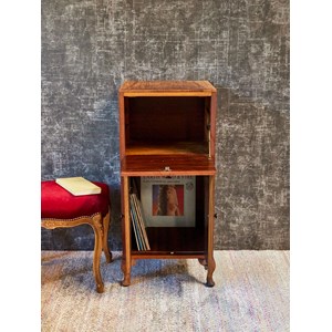 Meuble pour vinyles en bois années 40 n°865