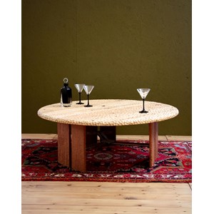 Table basse en bois gougé n°873