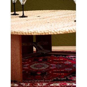 Table basse en bois gougé n°873