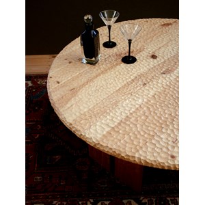 Table basse en bois gougé n°873