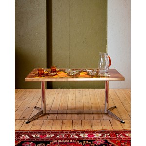 Table basse en métal et céramique n°883