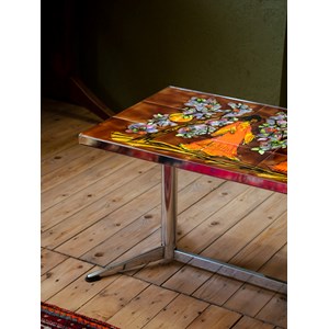 Table basse en métal et céramique n°883