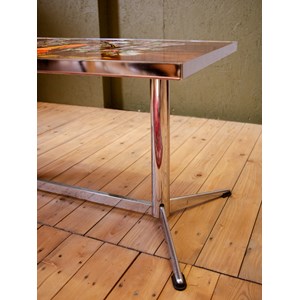 Table basse en métal et céramique n°883