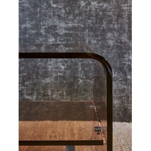 Table basse en plexiglass fumé n°888