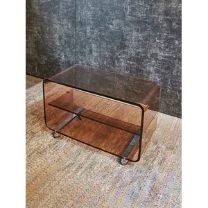Table basse en plexiglass fumé n°888