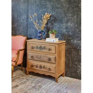 Commode en bois florale n°564