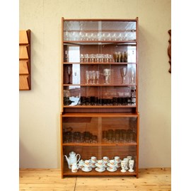 Vitrine scandinave en teck et verre n°197