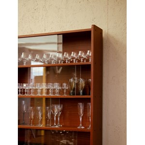 Vitrine scandinave en teck et verre n°197