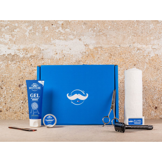 Coffret D'entretien Pour Moustache Ancien - Ensemble Complet Vintage - Occasion