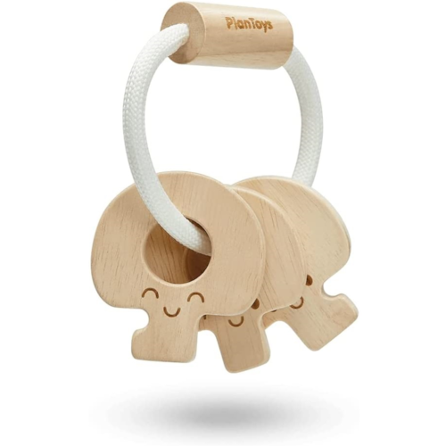 Plan Toys - Hochet clés naturel