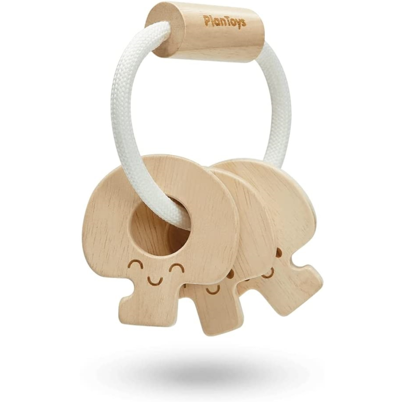 Hochet clés naturel (Plan Toys) - Couverture