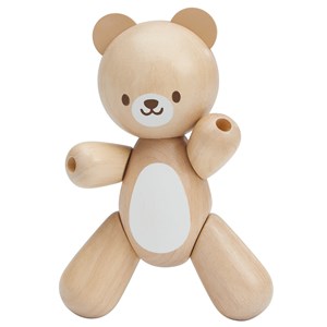 Maman et bébé ours articulés