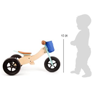 Draisienne tricycle 2 en 1 maxi turquois