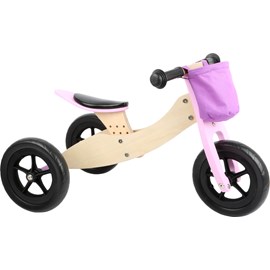 Draisienne tricycle 2 en 1 maxi rose