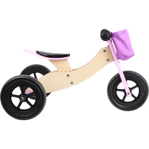 Draisienne tricycle 2 en 1 maxi rose