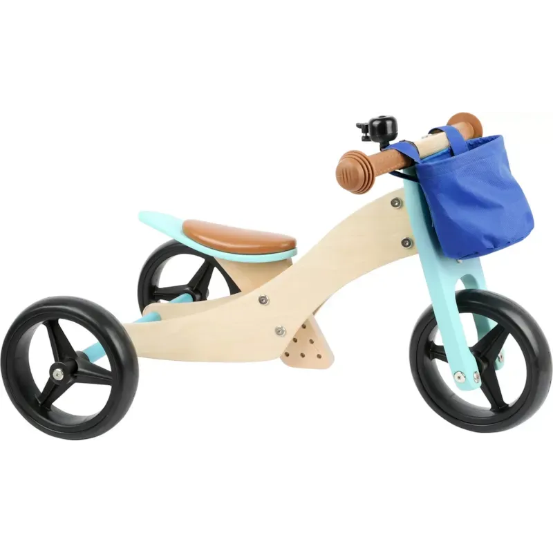 Draisienne tricycle 2 en 1 turquoise