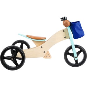 Draisienne tricycle 2 en 1 turquoise