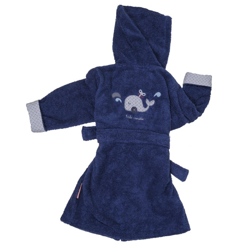 Little Crevette - Peignoir enfant 3-4 ans baleine