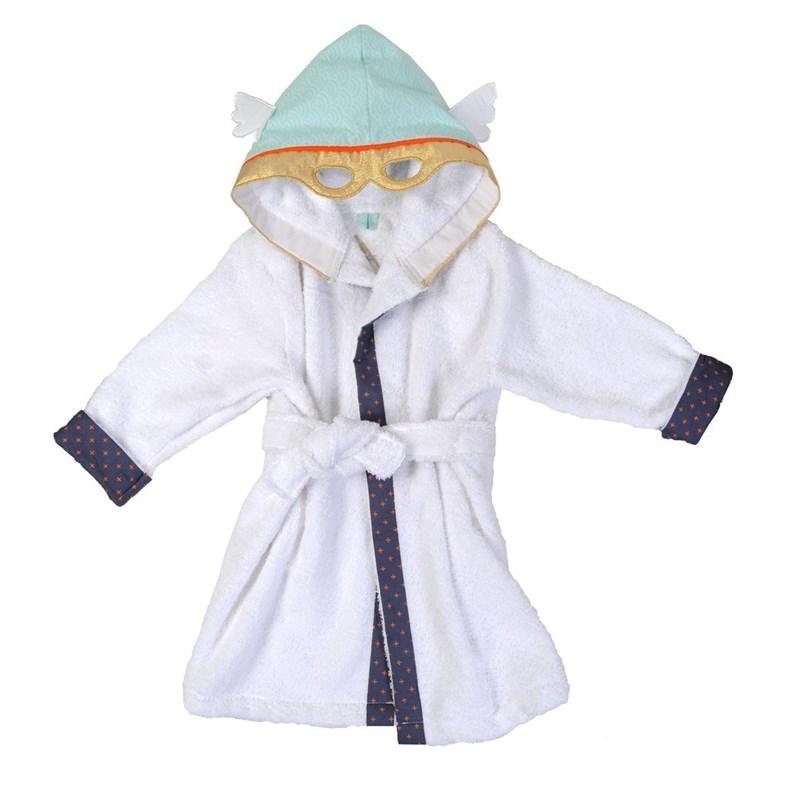 Little Crevette - Peignoir enfant 3-4 ans super-héros