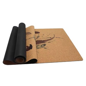 Tapis de yoga liège attrape rêves 5mm
