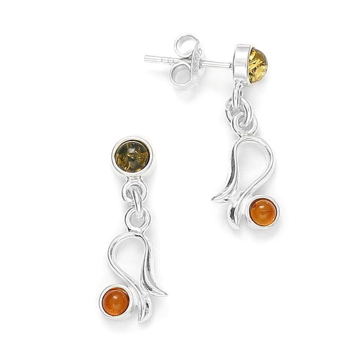 Cocoonme - Boucles d'oreilles ambre mixte