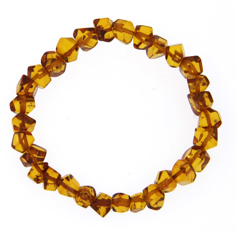 Bracelet ambre cognac