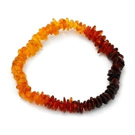 Bracelet élastique ambre