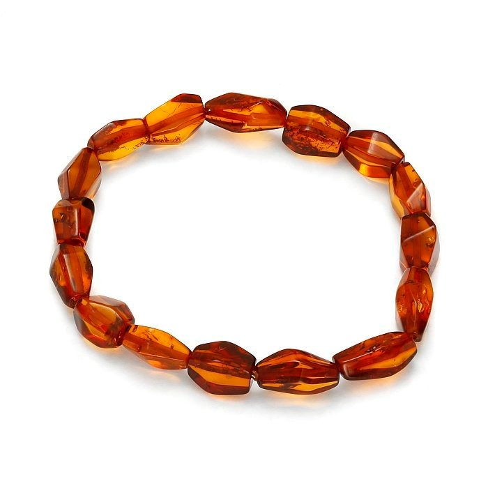 Bracelet élastique cognac