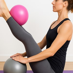 2 ballons de yoga pilates fitness 25 cm