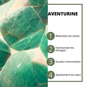 Masseur visage électrique en aventurine