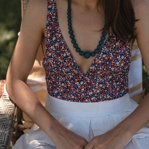 Collier de portage peacock rond