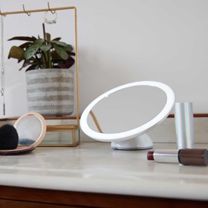 Miroir ventouse led effet grossissant x5