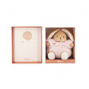 Patapouf lapin rose - 17 cm