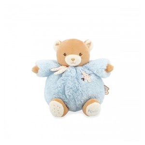 Patapouf ours bleu - 17 cm