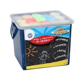 Boite de 15 craies de couleur - 10cm