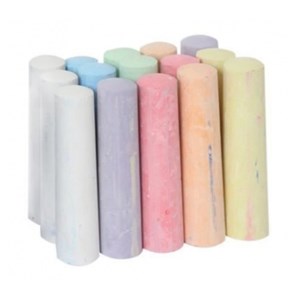 Boite de 15 craies de couleur - 10cm