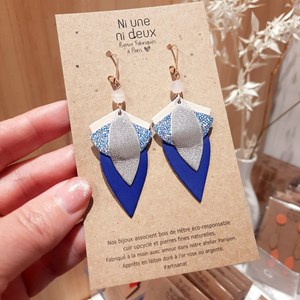 Boucles d'oreilles grand lotus sirène