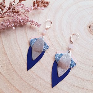 Boucles d'oreilles grand lotus sirène