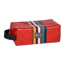 Trousse de toilette cirée alfred brique