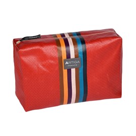 Trousse de toilette cirée andrea brique