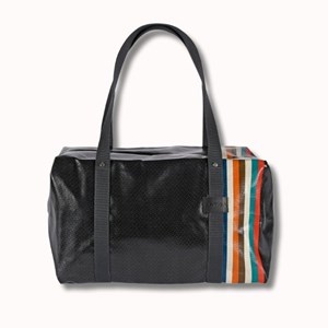 Sac voyage agar cire chevron noir