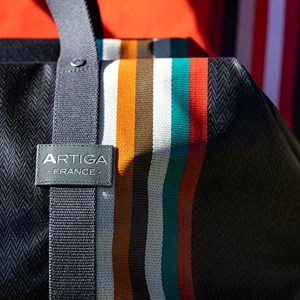 Sac voyage agar chevron noir