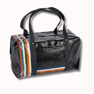 Sac voyage agar cire chevron noir
