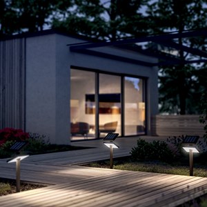 Borne solaire aluminium noir heliostepper